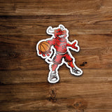 Sticker basket décor nba logo Chicago bulls