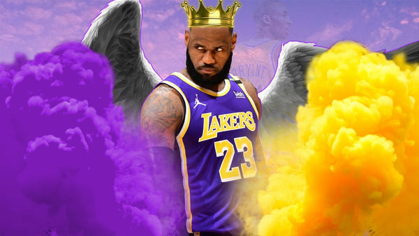 Papier Peint NBA Lakers LeBron James - Déco Sportive